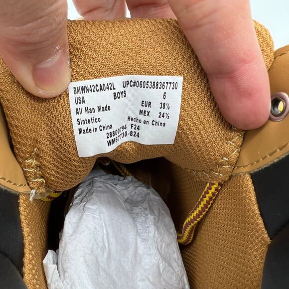 Wonder Nation Casual Lace Up Bootie Tucker Boots Brown Size 6 - Picture 9 of 10